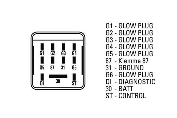 MHG39 Mahle Original Relê das velas de incandescência
