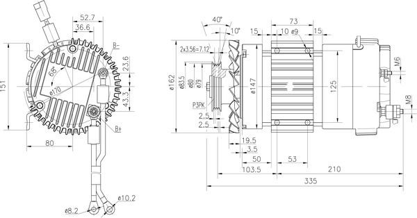 MM340 Mahle Original Induzido (rotor) do motor de arranco