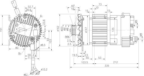 MM358 Mahle Original Induzido (rotor) do motor de arranco