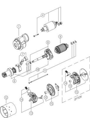 MS252 Mahle Original Motor de arranco