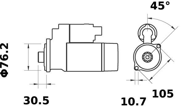 Motor de arranco Mahle Original MS252 preço, a partir de 175,62 USD