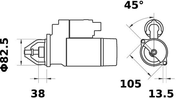 Motor de arranco Mahle Original MS264 preço, a partir de 227,42 USD