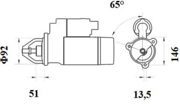 MS524 Mahle Original Motor de arranco
