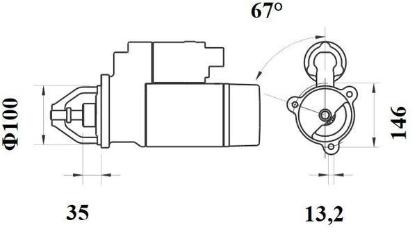 MS650 Mahle Original Motor de arranco