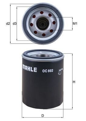 Compre OC602 Mahle Original Filtro de óleo