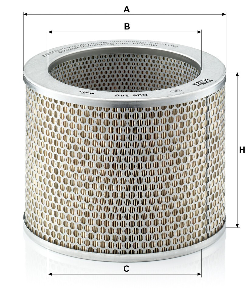 C26240 Mann-Filter Filtro de ar