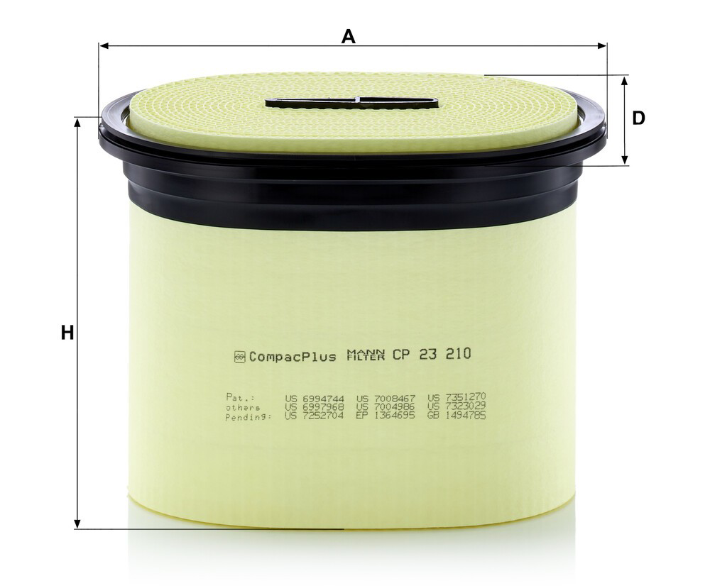 CP23210 Mann-Filter Filtro de ar