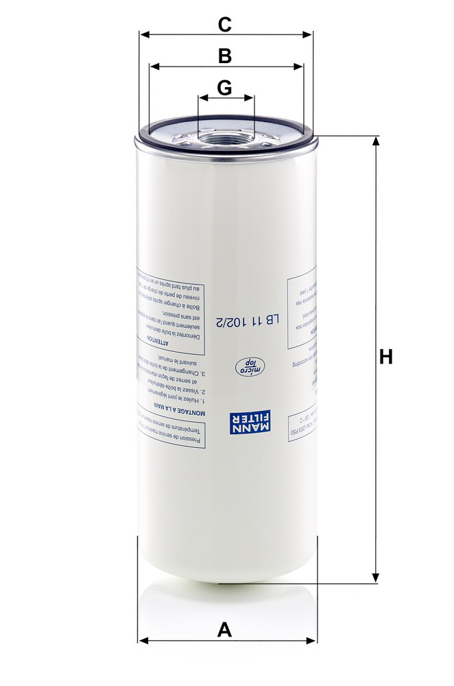 LB111022 Mann-Filter Filtro de ar