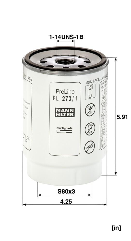Filtro de combustível 500039730 Iveco