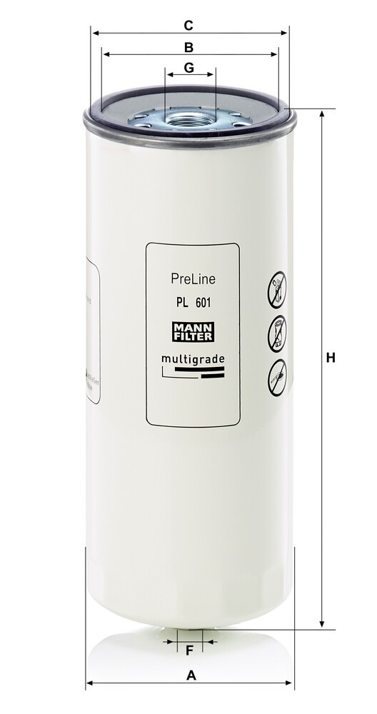 Filtro de combustível Mann-Filter PL601 preço, a partir de 187,43 USD