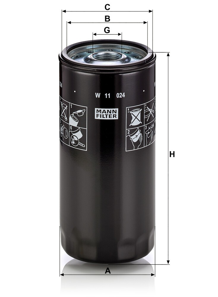 Filtro de óleo Mann-Filter W11024 preço, a partir de 43,42 USD