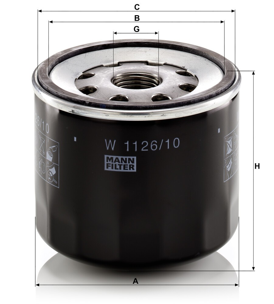 32A4000400 Mitsubishi Filtro de óleo
