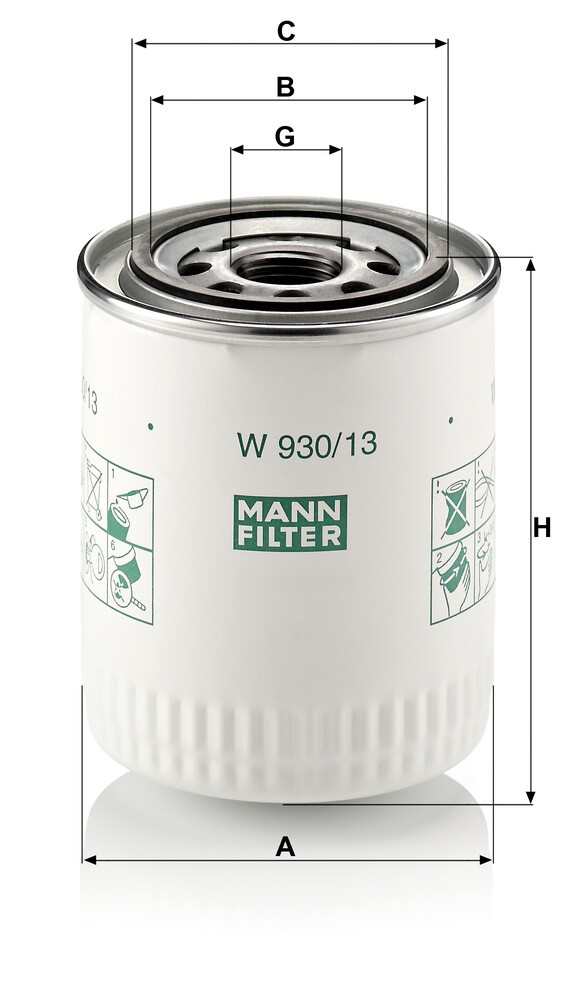 Filtro de óleo VAG 07V121717