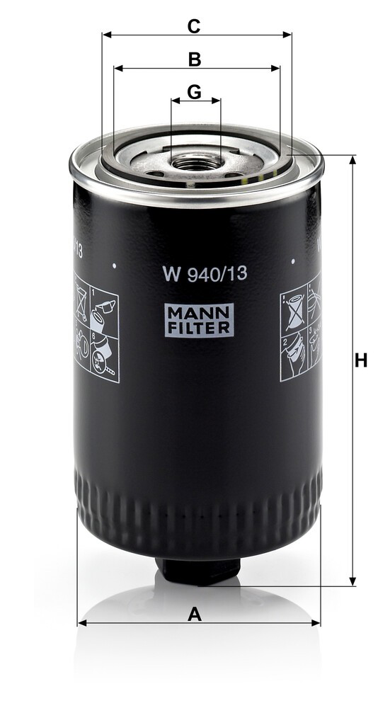Filtro de óleo Ford EFL60