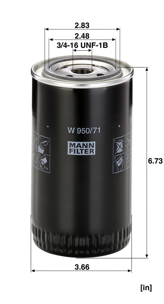 1181749 Deutz Filtro de óleo