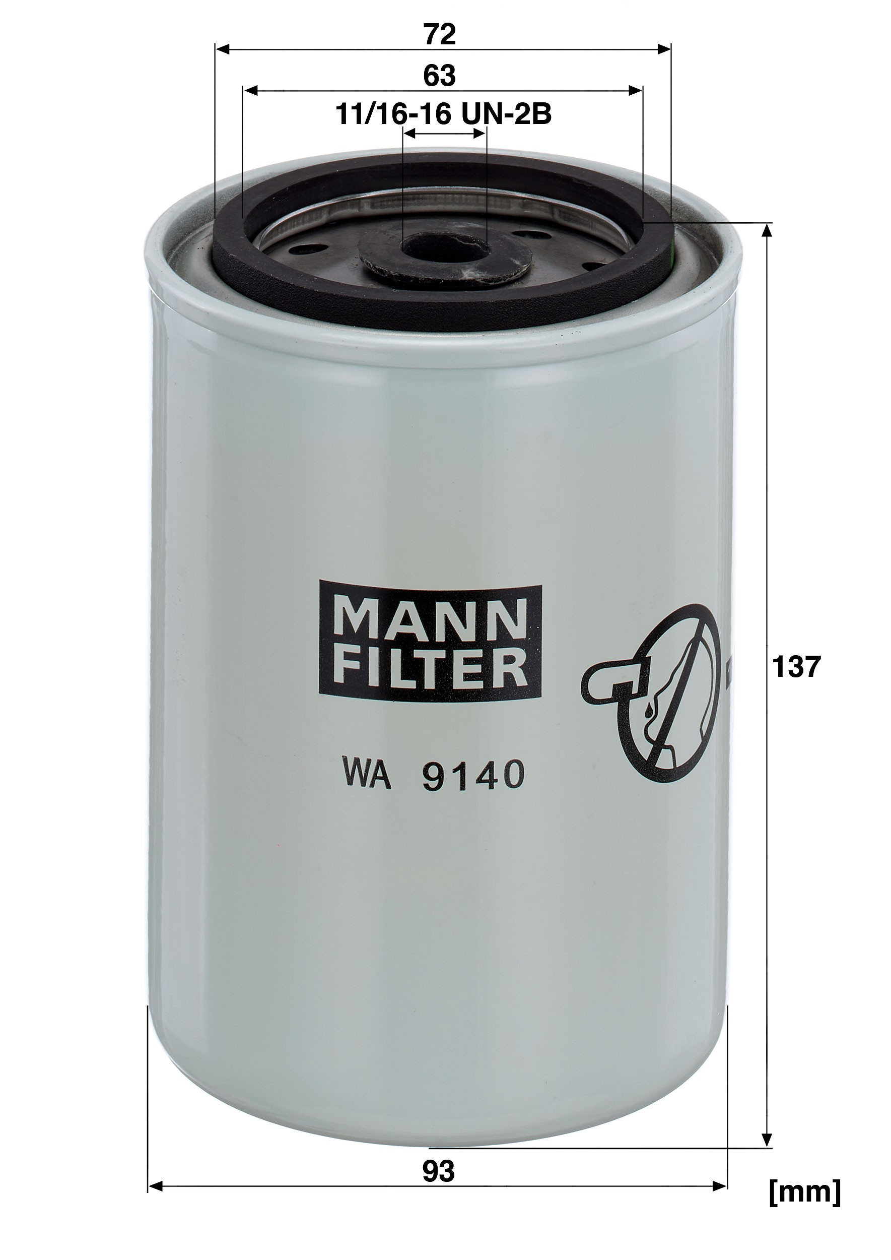 Filtro do sistema de esfriamento 5263175 Cummins