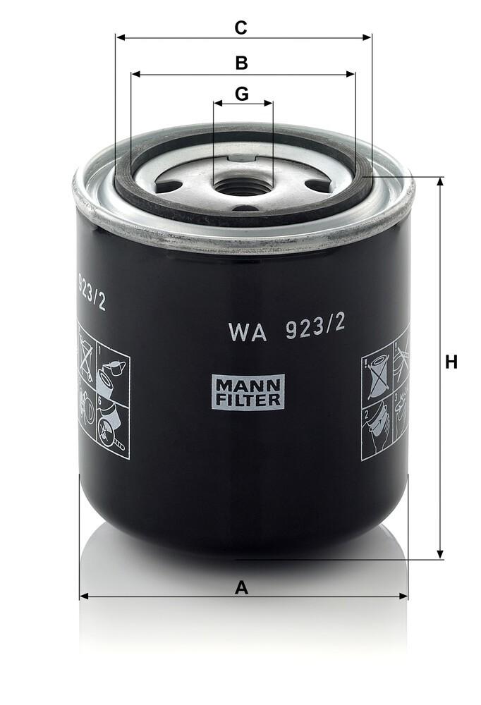 378396 Scania Filtro do sistema de esfriamento
