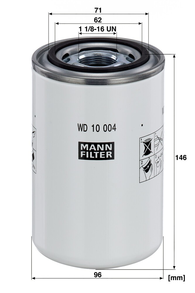Filtro do sistema hidráulico Bobcat 6653336