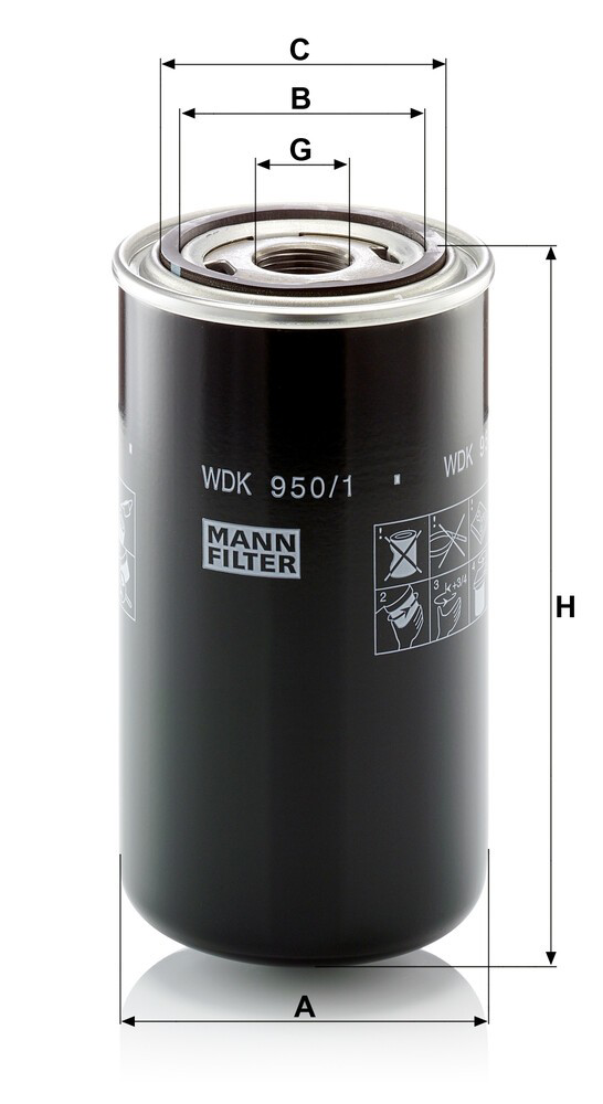WDK9501 Mann-Filter Filtro de combustível