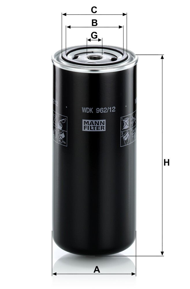 WDK96212 Mann-Filter Filtro de combustível