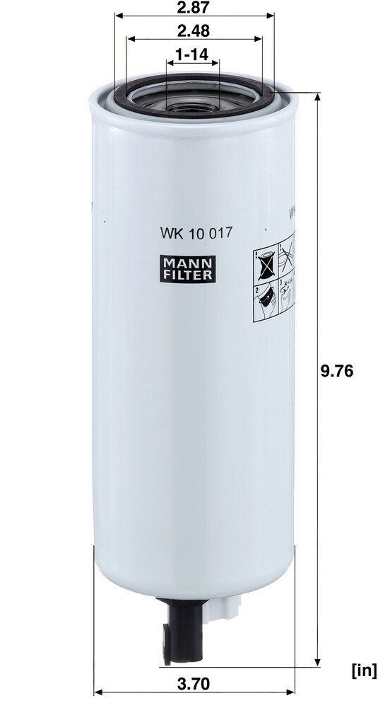 Filtro de combustível Mann-Filter WK10017X preço, a partir de 61,66 USD