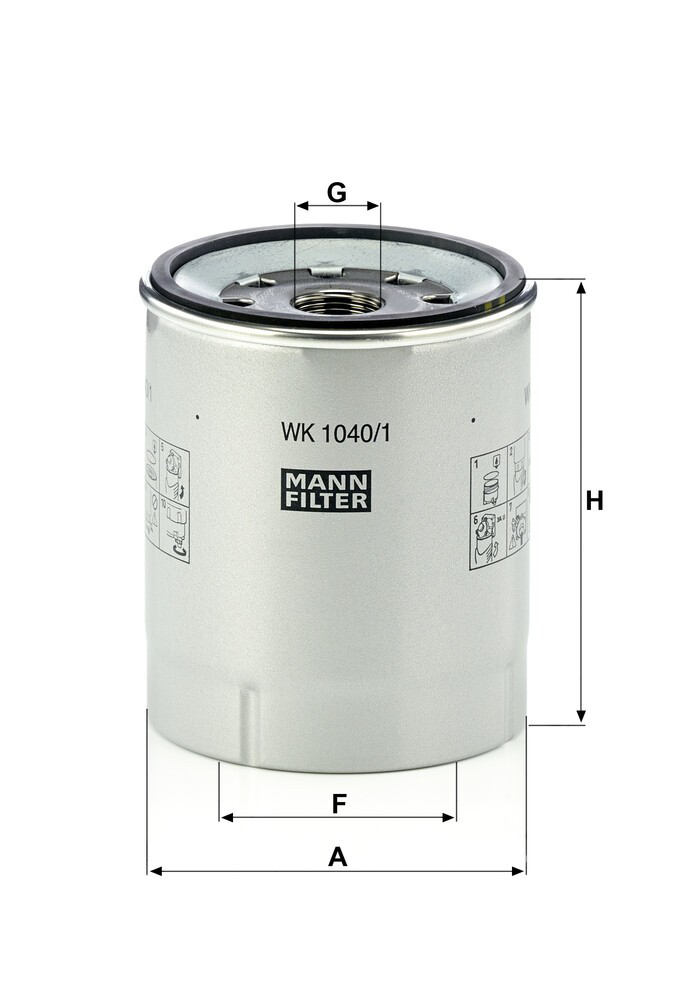WK10401X Mann-Filter Filtro de combustível