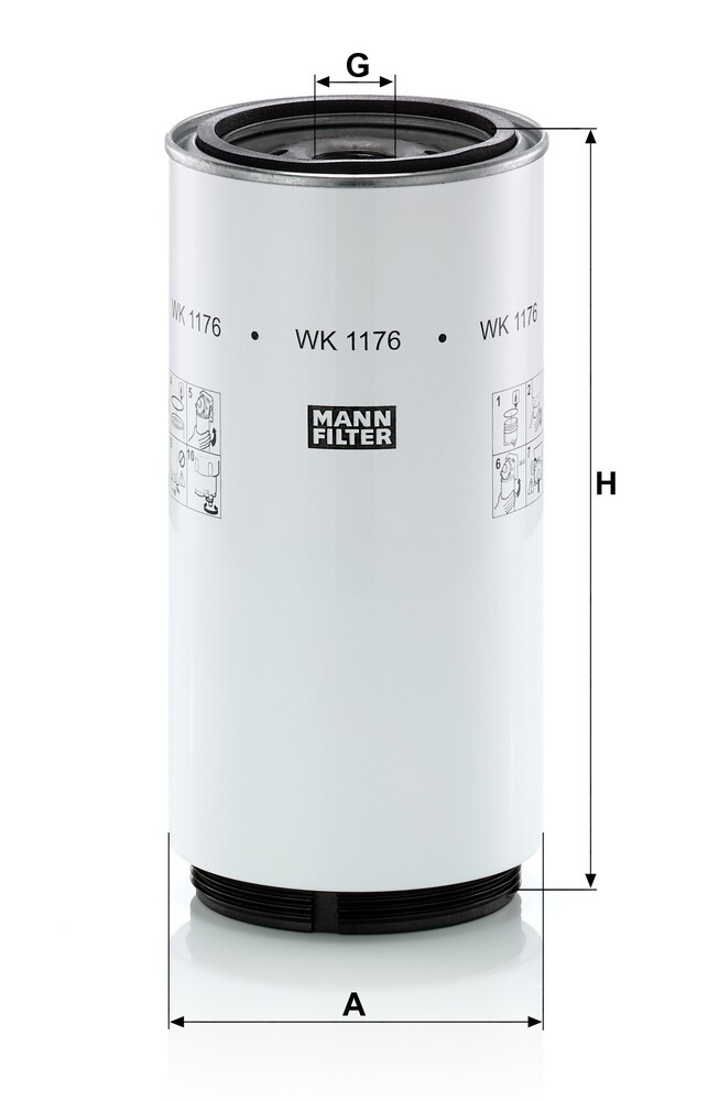 Filtro de combustível 4760927201 Mercedes