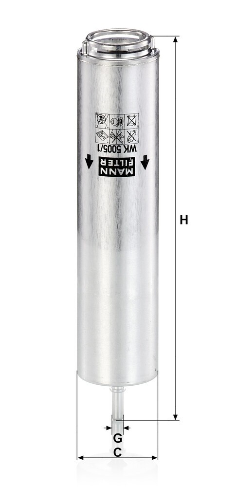Filtro de combustível 1643625280 Peugeot/Citroen