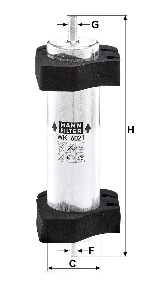WK6021 Mann-Filter Filtro de combustível
