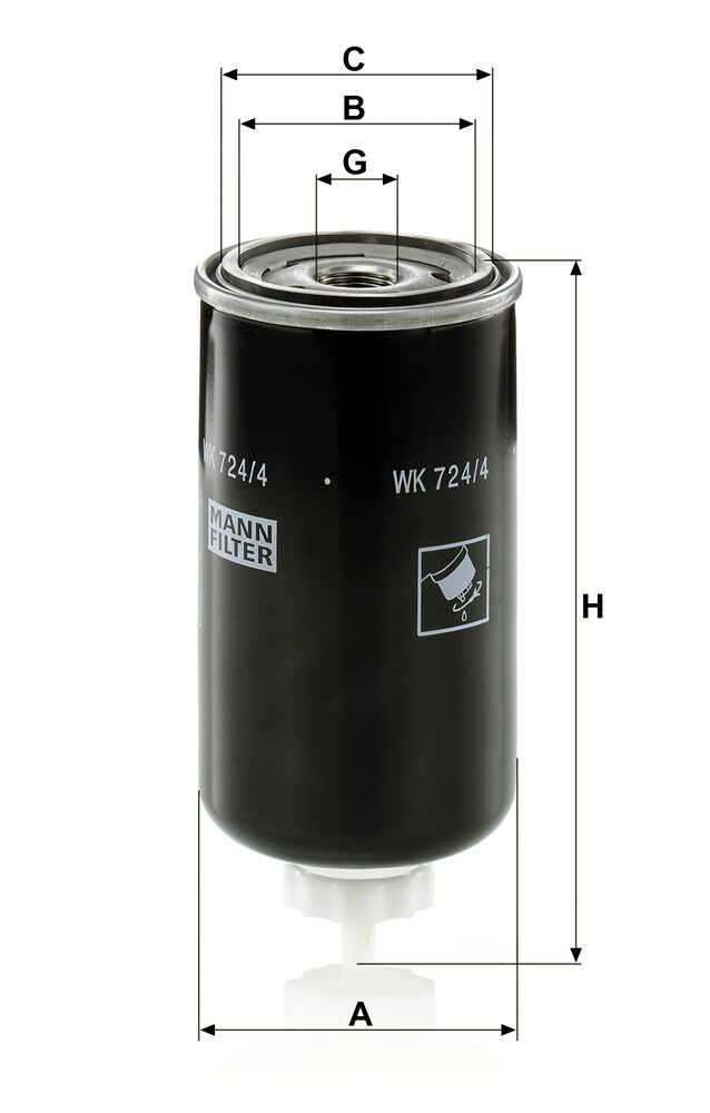 16668474 Volvo Filtro de combustível