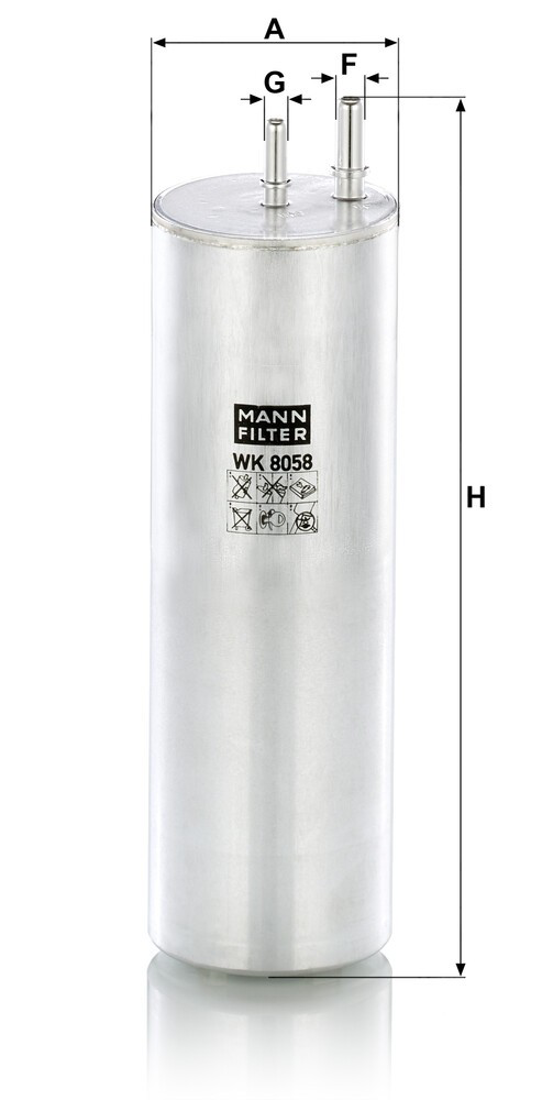 WK8058 Mann-Filter Filtro de combustível