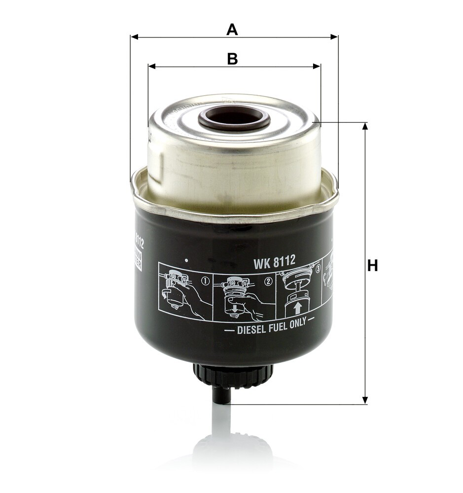 Filtro de combustível Mann-Filter WK8112 preço, a partir de 51,48 USD