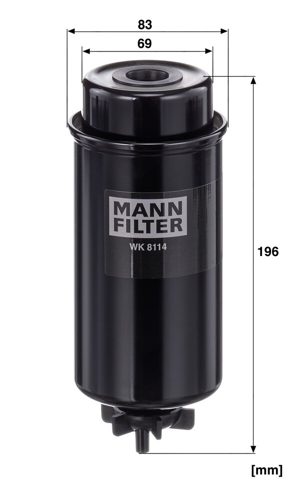 Compre WK8114 Mann-Filter Filtro de combustível
