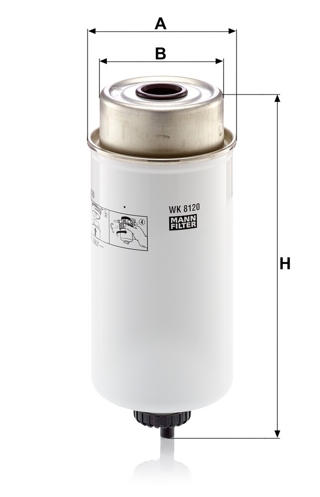 87802921 NEW Holland Filtro de combustível