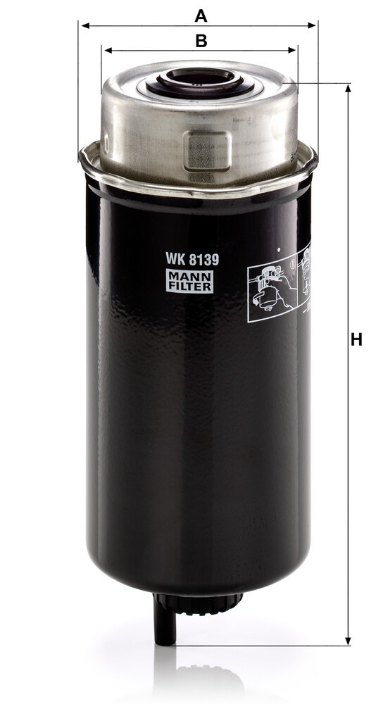 WK8139 Mann-Filter Filtro de combustível