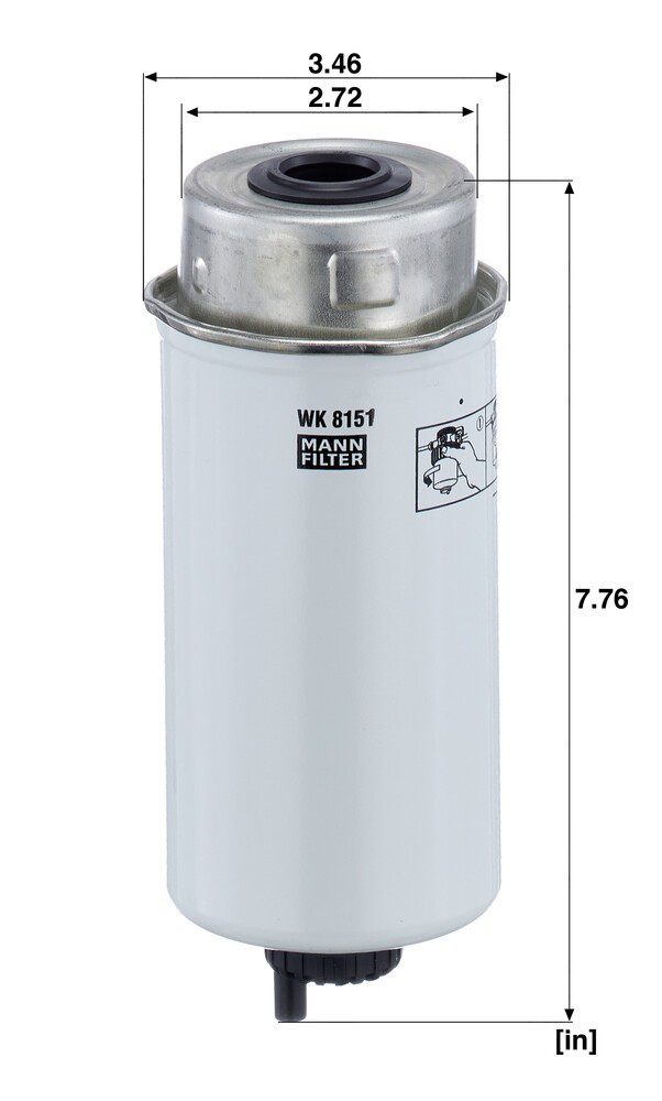 Compre WK8151 Mann-Filter Filtro de combustível