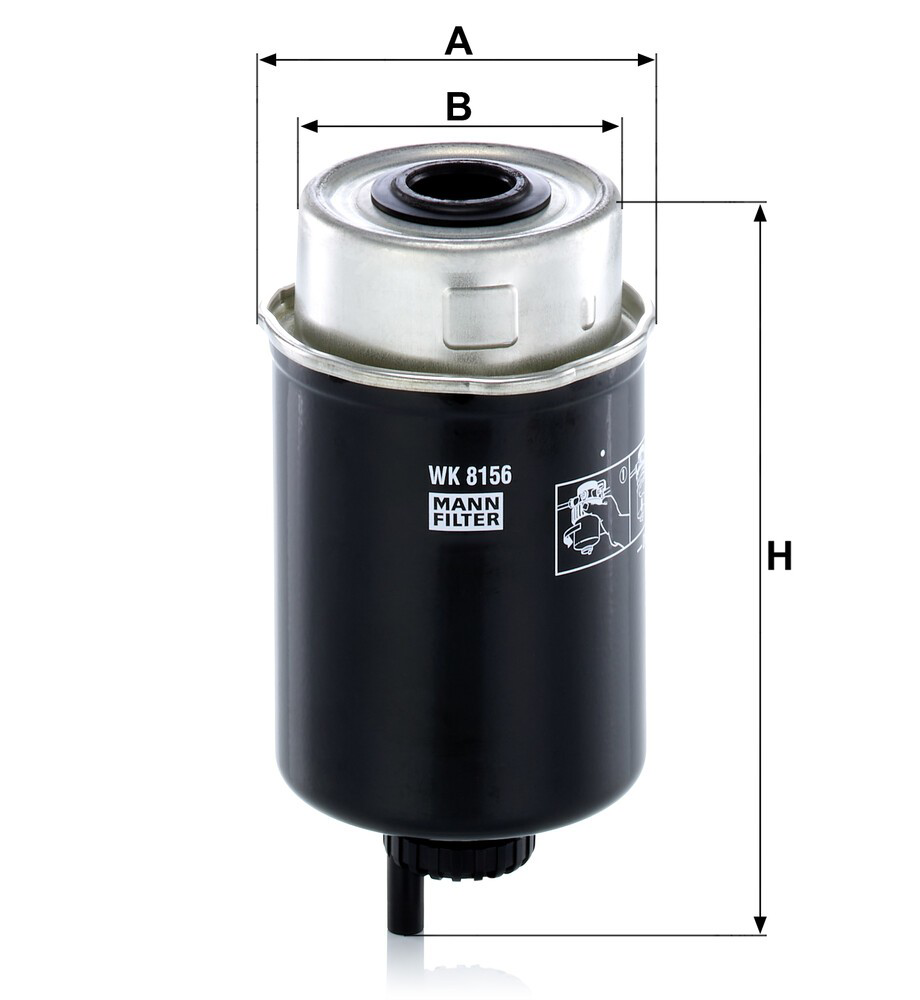 WK8156 Mann-Filter Filtro de combustível