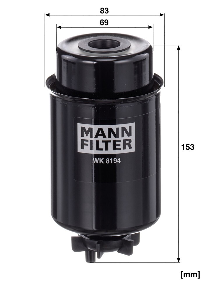 7008775 Liebherr Filtro de combustível