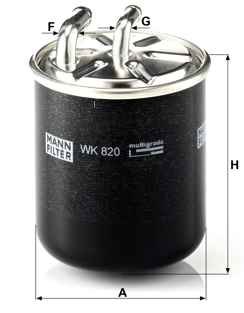 WK820 Mann-Filter Filtro de combustível