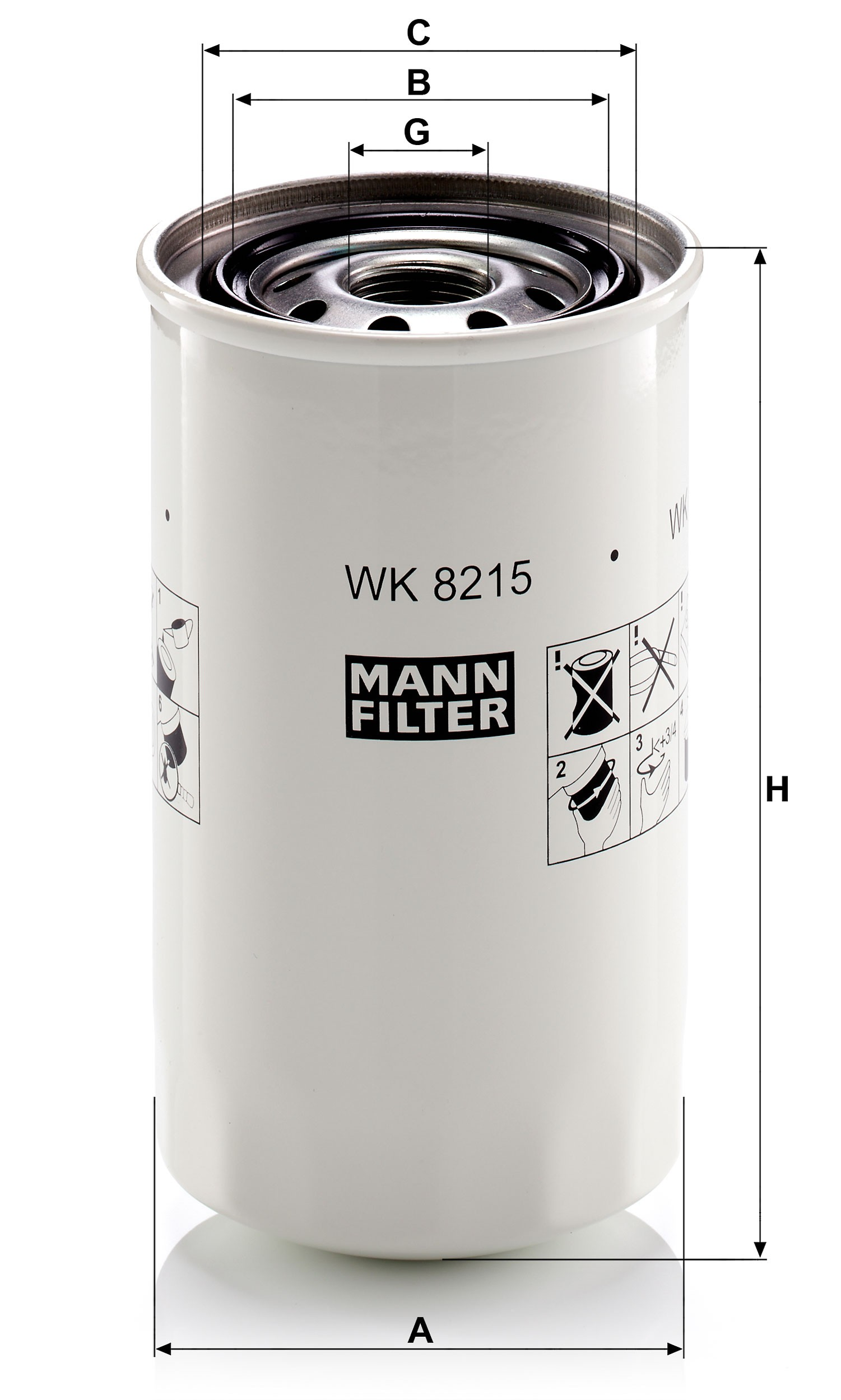 Compre WK8215 Mann-Filter Filtro de combustível