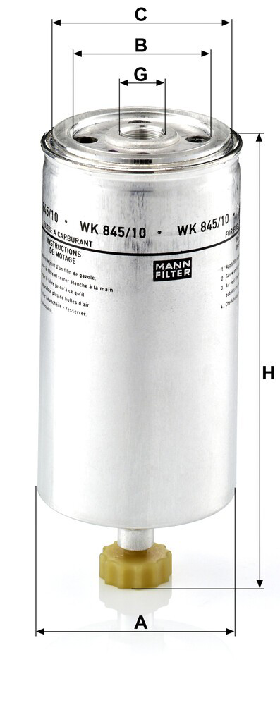 0695832 DAF Filtro de combustível