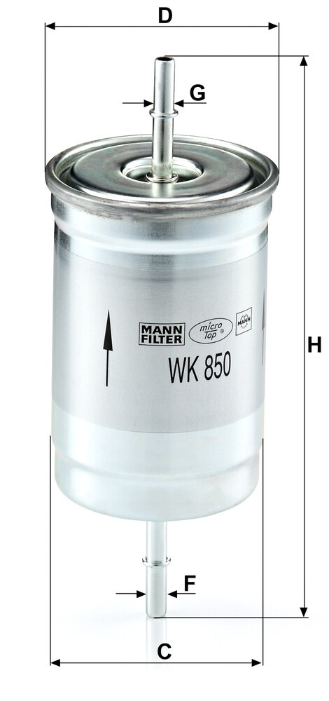 Filtro de combustível Mann-Filter WK850 preço, a partir de 19,77 USD