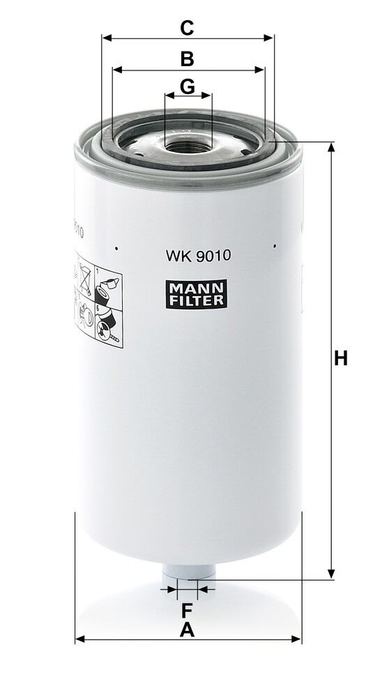 1618993 DAF Filtro de combustível