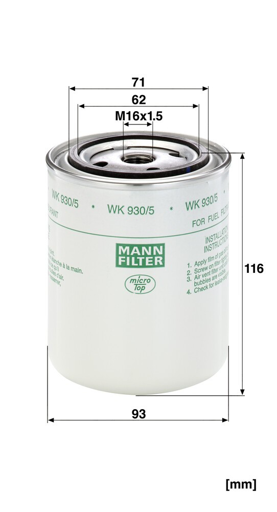 Compre 01181909 Deutz Filtro de combustível