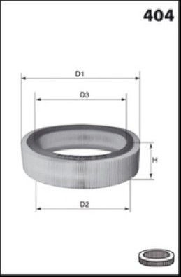  Filtro de ar Renault 11 5 dr hatchback (BC37) (1983 - 1988) 5 dr