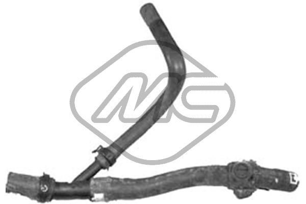 09171 Metalcaucho Mangueira (cano derivado) inferior do radiador de esfriamento