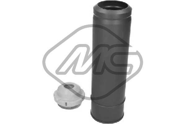 42061 Metalcaucho Pára-choque (grade de proteção) de amortecedor traseiro + bota de proteção