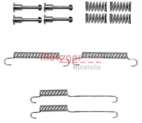 Kit de montagem das sapatas traseiras de tambor para Chrysler Voyager II GS 
