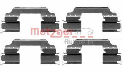 Kit de molas de fixação de sapatas de disco dianteiras para Mercedes C  W204