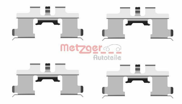 Kit de molas de fixação de sapatas de disco dianteiras para Suzuki Ignis II FH